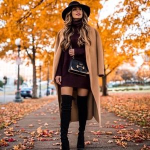 ASOS Brave Soul "Goswell" Burgundy Sweater Dress